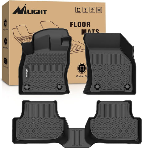 TPE Floor Mats for Volkswagen VW Golf GTI Golf R 2022 2023 2024 2025, All Weather Custom Fit Heavy Duty Floor Liners