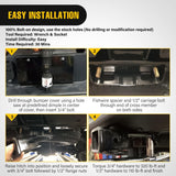 2 Inch Rear Trailer Hitch Receiver Class 3 Tow Towing Hitch & Cover Kit for Gladiator JT 2019 2020 2021 2022 2023 2024 2025 with Hitch Cover