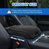 Center Console Cover Compatible with 2015-2020 Ford F150 2017-2022 F250 F350 F450 PVC Leather Armrest Cover for Car Middle Center Console Pad Car Armrest Box Cover(Bucket Seat Only) -Black