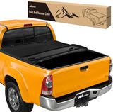 Soft Tri-fold Truck Bed Tonneau Cover Compatible with Toyota Tundra 2014 2015 2016 2017 2018 2019 2020 2021-5.5ft