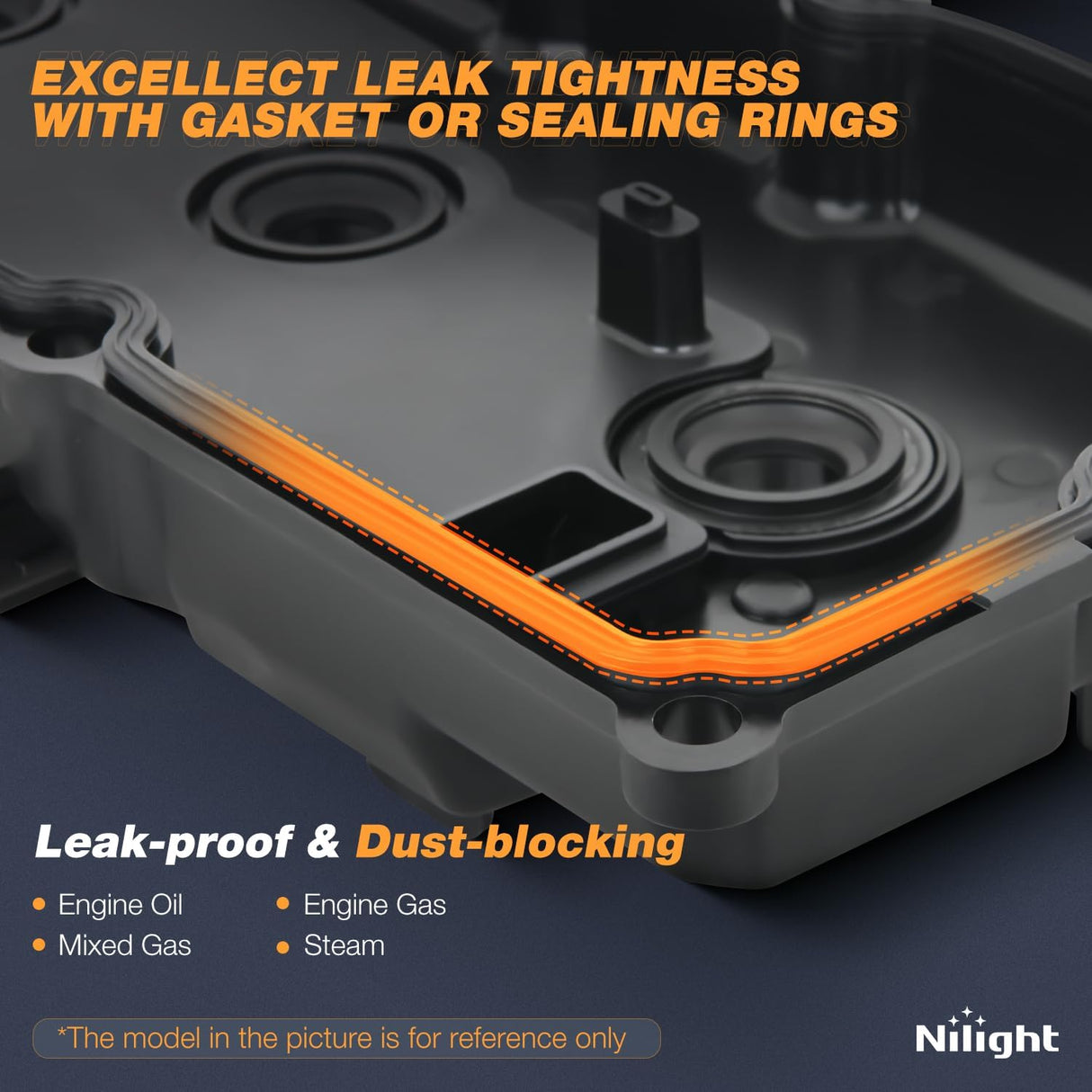 Pair Engine Valve Cover with Gasket for Nissan NV2500 NV3500 2012-2017 Pathfinder 2004 Armada 2005-2015, Infiniti QX56 2004-2010 Valve Cover, V8 5.6L Engine