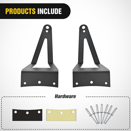 52 inch LED Light Bar Bracket Mounting Upper Windshield Roof Cab Brackets Compatible with Ford F250 F350 4WD 2WD 1999-2015