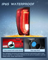 Taillight Assembly Compatible with GMC 2019 2020 2021 2022 2023 2024 Sierra 1500 LED Type Tail Lights 2020-2024 Sierra 2500HD 3500HD Rear Lamp Replacement Driver Side
