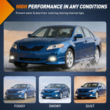 Fog Light Assembly Fog Lights Assembly Compatible with 2007 2008 2009 Toyota Camry Clear Lens Driver and Passenger Side w/H11 12V 55W Bulbs