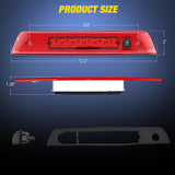 Third Brake Light Tail High Mount 3rd Stop Lights Red Lens Compatible with Jeep Grand Cherokee 2005 2006 2007 2008 2009 2010 Van SUV Rear Center Cab Lamp