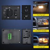 Headlight Dimmer Switch and Cargo Fog Light Switch Compatible with 2003 2004 2005 2006 2007 Chevy Avalanche Silverado Suburban Tahoe GMC Sierra Yukon Hummer H2 2003-2006 Cadillac Escalade