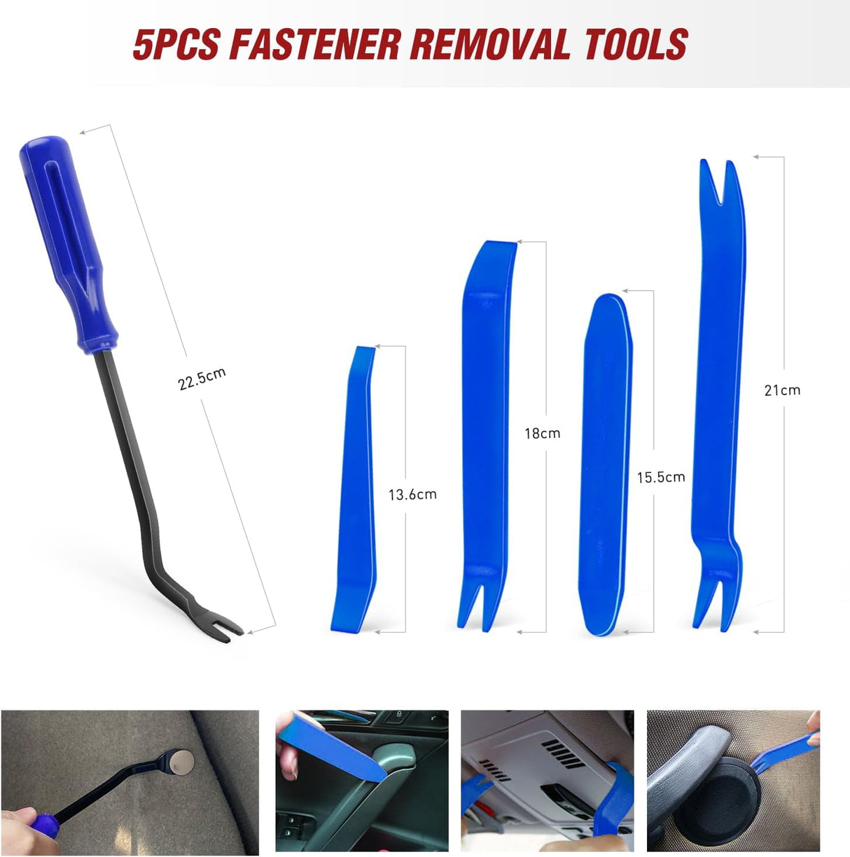 900Pcs Car Push Retainer Clips Auto Fasteners Kit Included 24 Sizes Nylon Bumper Fender Rivets Door Trim Panel Clips with 5 Fasteners Remover 10 Cable Ties for Toyota GM Ford Honda Chevy