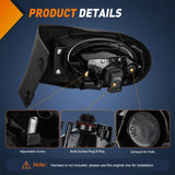 Fog Light Assembly Fog Lights Assembly Compatible with 2002 2003 2004 Acura RSX Left Driver and Right Passenger Side Clear Lens H11 12V 55W Bulbs