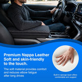 Center Console Cover Fit for Toyota Camry 2025 2026 LE SE XLE XSE | Premium Nappa Leather Armrest Cover for Toyota Car Accessories Waterproof Middle Arm Rest Cover Pad Armrest Box Cushion Black