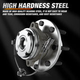 Front Wheel Bearing Hubs for 1999-2004 F-250 F-350 Super Duty, 4WD | For 2000 2001 2002 2003 2004 Ford F-250/F-350 Super Duty, Direct Replacement, Heavy-Duty Construction-2Pack