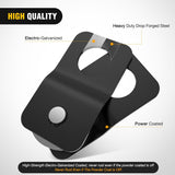 4 Ton Winch Snatch Block Towing Pulley Blocks 8000 LBS Capacity, Heavy Duty Offroad Recovery Accessory for Synthetic Rope & Steel Cable Universal ATV UTV