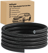 10AN 10FT PTFE Stainless Steel Braided Fuel Line Hose Only | Compatible with E85 PTFE Teflon EFI Fuel Line Universal for LS Engines & Automotive Racing Applications