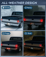 Taillight Assembly Compatible with 1973 73 74 75 76 77 78 79 1980 81 82 83 84 85 85 86 87 88 89 1990 1991 Chevy C10 GMC C/K Suburban Blazer Jimmy Tail Lights Rear Driver and Passenger Side
