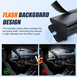 8LED White Traffic Advisor Strobe Light Bar Hazard Safety | with Vacuum Suction Emergency Dash Warning Flashing Lights Front/Rear Windshield Visor for Truck Police Construction Vehicles