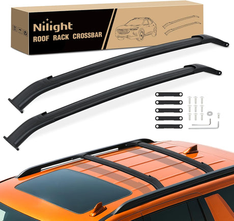 Roof Rack Cross Bars Fit for Chevrolet Chevy Tahoe Suburban GMC Yukon Cadillac Escalade 2015-2021, Adjustable Aluminum Less Wind Noise Car Crossbars for Cargo Carrier Luggage Box Kayak Tent