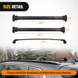 Roof Rack Cross Bars Compatible with Honda CR-V 2012 13 14 15 2016 with Factory Side Rails, Adjustable Aluminum Less Wind Noise Car Crossbars for Cargo Carrier Luggage Box Kayak Tent Snowboard