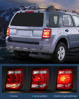 Taillight Assembly Compatible with 2008 2009 2010 2011 2012 Ford Escape Tail Lights Rear Lamp Replacement OE Style Passenger Side
