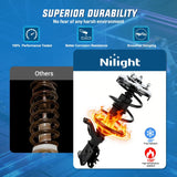 Front Struts Shocks Complete Assembly Kit Compatible with Honda Civic Acura EL 2001 2002 2003 2004 2005, Front Shock Absorber Strut Coil Spring Assembly Pair Replaces OE# 171433 171434, 2PCS