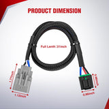 Wiring Harness Kit Brake Controller Wiring Harness Adapter for Ford F-250 F-350 Super Duty F-450 F-550 Cab Chassis 2005 2006 2007 Factory Towing Package Required Towing Hitch Trailer RV