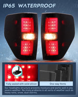 Taillight Assembly Compatible with 2009 2010 2011 2012 2013 2014 Ford F150 Incandescent Type Styleside Upgrade LED Tube tail lights; Rear Brake Lamps Smoked Lens
