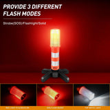 LED Emergency Roadside Kit for Car,Magnetic Base, Detachable Stand, Solid Storage Case,Use for Car Truck Beacon Safety Strobe Light Warning Alert-2 Pack
