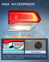 Taillight Assembly Compatible with 2014 2015 2016 2017 2018 2019 2020 Jeep Grand Cherokee Laredo/Limited/Overland/Summit Tail Lights Inner Driver Side w/Bulbs