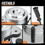 Rear Wheel Hub and Bearing Assembly for Dodge Grand Caravan 2008 2009 2010 2011 2012, Chrysler Town & Country 2008-2012, VW Routan 2009-2012, 5 Lugs w/ABS-512360 2Pack