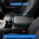 Center Console Cover for Nissan Altima 2013-2018 Armrest Cushion | for Altima 2013 14 15 16 17 2018 Accessories Nappa Leather Armrest Cover for Car Waterproof Anti-Scratch Arm Rest Pad, Black