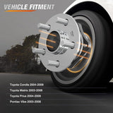 Rear Wheel Hub and Bearing Assembly for Toyota Corolla 2003 2004 2005 2006 2007 2008, Matrix 2003-2008, Celica 2000-2005 & Pontiac Vibe 2003-2008, FWD 512216-2Pack