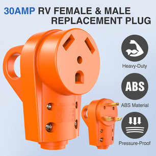 30Amp RV Male Female Plug Nilight