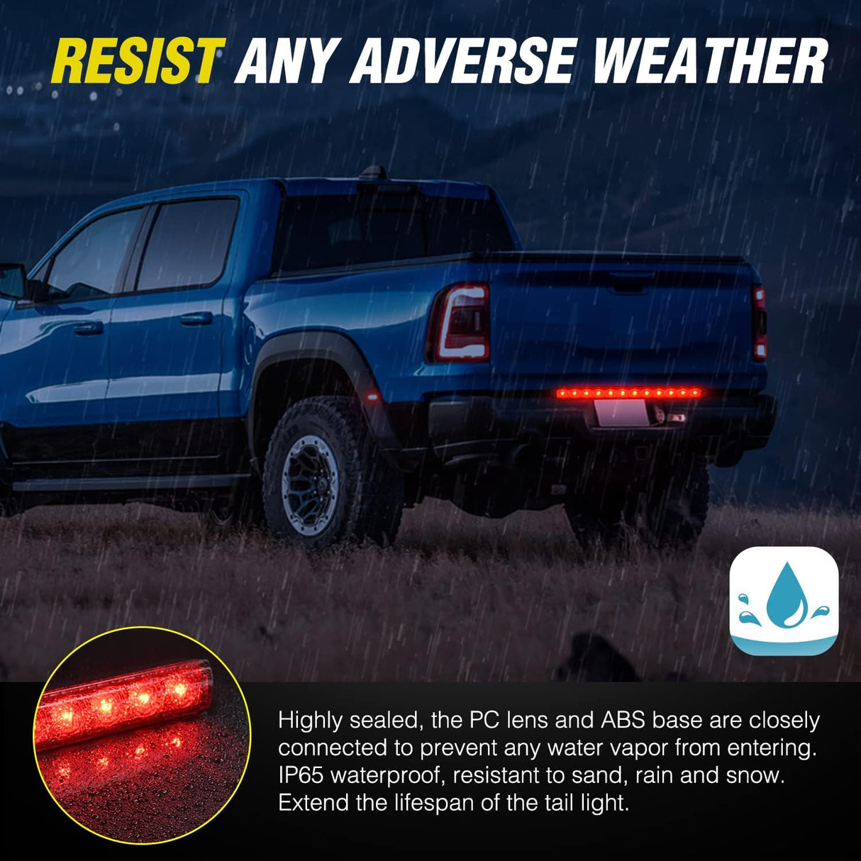 16 Inch 12 LEDs Red Trailer Light Bar Nilight