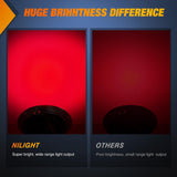 Trailer Tail Lights 2PCS 4Inch Round 12LED Red Chrome Frame | IP67 Waterproof Marker Clearance Stop Brake Running Taillights for Trailer Truck Pickup Camper RV