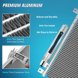 AC Condenser Compatible with Chrysler 300 2005-2010 2012 2014 Dodge Challenger 08-16 Charger 06-09, 12-16 Magnum 05-08 Air Conditioning A/C Condenser w Receiver Drier Replace# 3237, 5137693AA