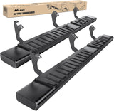 Running Boards for Toyota Tacoma 2005-2023 Double Cab | for 2 Full-Size Door & 2 Half-Size Door 6 Inch Side Step Nerf Bars Stainless Steel Black