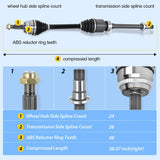 CV Axle Shaft Assembly Compatible with 2002 2003 2004 2005 2006 2007 2008 2009 Toyota Camry 2004-2008 Toyota Solara 2001-2007 Highlander Half-Shaft Assemblies Replacement Front Passenger Side