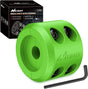 Winch Stopper for ATV UTV Truck SUV Winch Cable Hook Rubber Stopper Protect Towing Hook Synthetic Rope winch accessories Rope Line Saver with Stainless Steel Screws and Nuts Allen Wrenc, Green