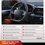 Turn Signal Switch Compatible with 1995 1996 1997 1998 1999 2000 Chevy GMC Suburban C/K Series Tahoe Blazer S10 Astro Express Jimmy Sonoma Yukon Cadillac Escalade