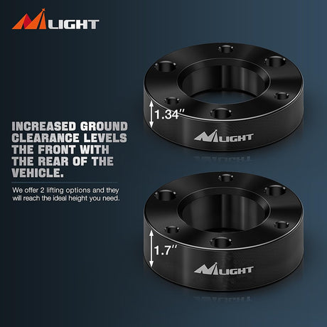 2 Inch Front Leveling Lift Kit for 2007-2023 Chevy Silverado 1500/GMC Sierra 1500 Nilight