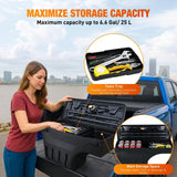 Truck Bed Tool Box Passenger Side Truck Tool Box Fit for Chevy Silverado GMC Sierra 1500 2500 3500 2007-2018 ABS Swing Case Truck Bed Storage Box w Lockable Lid Waterproof Wheel Well Toolbox