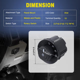 Headlight Dimmer Switch Compatible with 2009 2010 2011 2012 2013 2014 2015 2016 2017 2018 2019 Ford F150 2011-2019 Ford F250 F350 F450 F550 Super Duty 2010-2014 Lincoln Mark LT W/Fog Lights