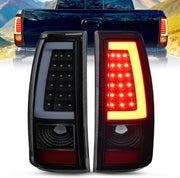 Taillight Assembly Compatible with 2003 2004 2005 2006 Chevy Silverado 1500 1500HD 2500 2500HD 3500 2007 Chevrolet Classic Incandescent Type Upgrade LED Tube Tail Lights Rear Brake Lamps