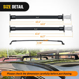 Roof Rack Cross Bars Compatible with 2018 19 20 2021 Chevy Traverse with Factory Side Rails,Adjustable Aluminum Less Wind Noise Car Crossbars for Cargo Carrier Luggage Box Kayak Tent Snowboard