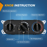 A/C Heater Climate Control Module Switch Panel | Compatible with 2007 2008 2009 2010 Jeep Wrangler JK 3.8L V6 Truck Replacement Air Conditioning Panel
