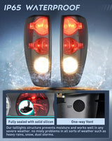 Taillight Assembly Compatible with 2004-2012 Chevy Colorado | 2004-2012 GMC Canyon 2006 Isuzu i280 i350 2007 2008 i290 i370 Rear Lamp OE Style Driver and Passenger Side Smoke Red Lens