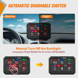 6 Gang Switch Panel Red Circuit Control Relay System with Fuse Wiring Harness Toggle Momentary Strobe Flash Modes Automatic Dimmable ON Off Pod 12V 24V for Car Truck Camper SUV