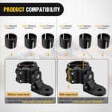 1PC UTV Flag Antenna Mount Whip Light Mounting Bracket Black Adjustable Heavy Duty for 1.5 to 1.75inch 1.75 to 2inch for Polaris RZR Ranger Can Am Maverick X3 Talon