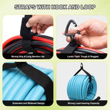 4 Pack RV Hose Storage Bag, Waterproof Utility Bag with Drawstring Mesh Top RV Storage and Organization Bags Container for Sewer, Fresh Water Hoses Electrical Cords Camper Tools Accessories