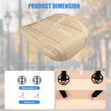 Car Seat Cushion Cover Beige Leather Front Seats Waterproof Anti-Slip with Storage Bag Wraps Bottom Fits Cars Sedan Van SUV Truck