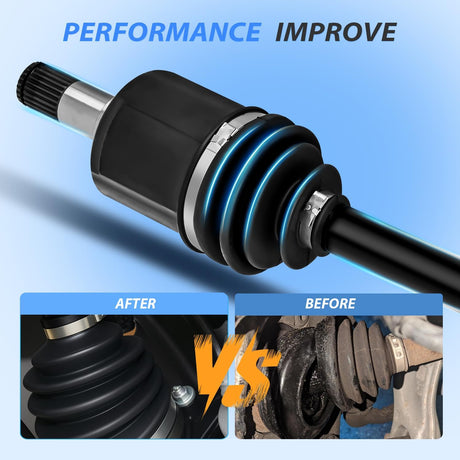 CV Axle Shaft Assembly Compatible with 2006 2007 2008 2009 2010 2011 2012 2013 2014 2015 Honda Civic L4 1.8L Half-Shaft Assemblies Replacement Front Wheel Driver Side