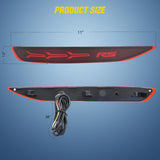 Rear Bumper Tail Light Compatible with 2017 2018 2019 2020 2021 2022 Chevy Equinox Red Lens LED Reflector Rear Bumper Lamps Brake Turn Signal Sequential Flashing Driving Taillights Replacement
